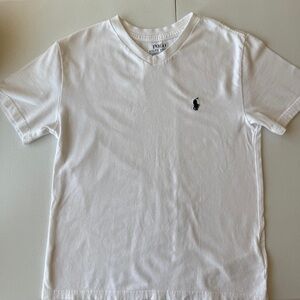 Polo by Ralph Lauren Cream V-Neck Tee